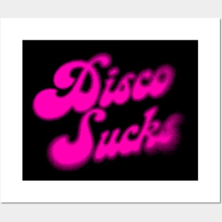 Disco Sucks / Retro Style Typography Design Posters and Art